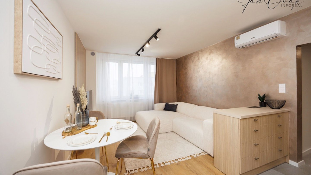 Dizajnová rekonštrukcia: 3 izb. byt, Branisková 7, 12 p., 74 m2 + loggia
